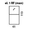 Impressione element coltar cu recliner manual cod: el.1RF (man)