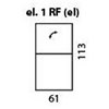 Impressione element coltar cu recliner electric cod: el.1RF (el)