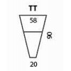 modul trapezoidal cu depozitare si polita (masuta)