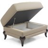Footstool Laviano leather