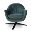 chair Fuelta fabric swivel base (black)
