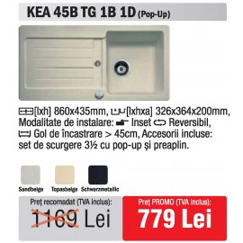 chiuveta granit Teka Kea 45B TG 1B1D - oferta