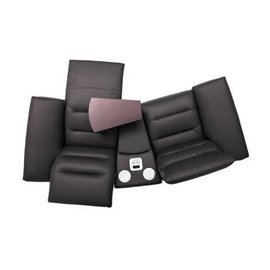 Canapele Impressione 2 locuri cu sistem audio - variante simple, cu recliner manual sau cu recliner electric - brate model A1