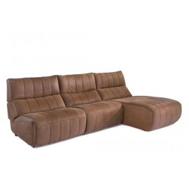 leather sofa Camaro with 2 electrical recliner